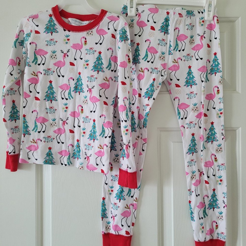 Mom & Me Matching Flamingo Christmas Pajamas